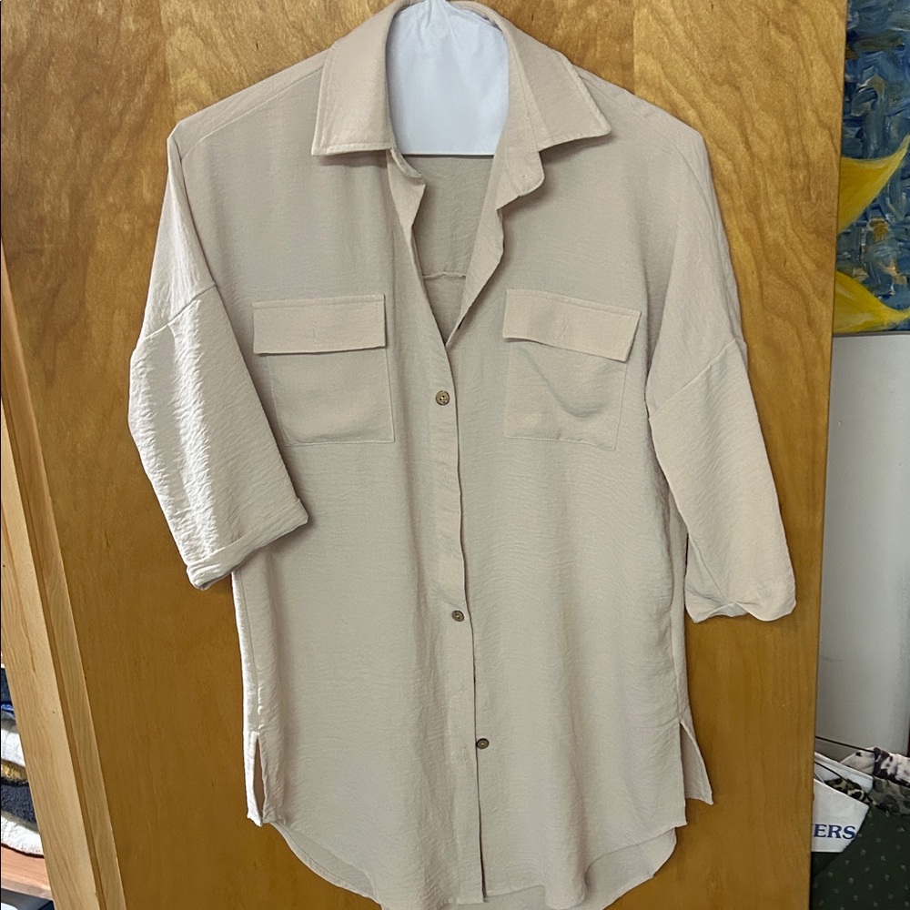 Women's Beige Blouse
